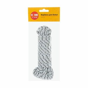Верёвка для белья, Home Time, 6 мм х 10 м, в ассортименте