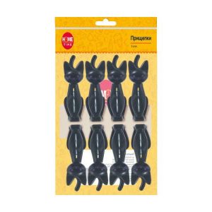 Прищепки, Home Time, 8 шт., в ассортименте