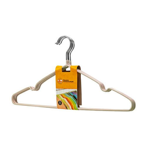 Вешалки антискользящие, Home Time, 5 шт., в ассортименте — изображение 2