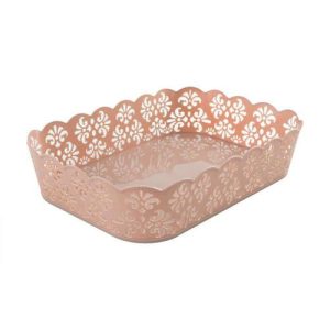 Корзина ажурная, Home Time, 32х22х7 см, в ассортименте