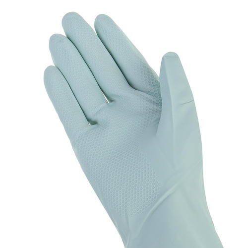 VETTA Перчатки хозяйственные, прочные, размер L, серо-голубые, ПВХ — изображение 2