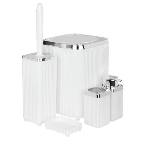 VETTA Набор для ванной комнаты Le Paris, 5 предметов, пластик, 2 цвета — изображение 2