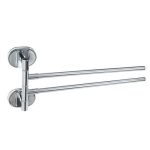 VETTA Полотенцедержатель поворотный двойной, скрытое крепление, хром, нерж.сталь
