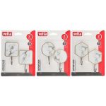 VETTA Крючки самоклеящиеся, Белый мрамор, 2 шт, пластик, металл