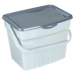 Контейнер для хранения/мусора Step 4,5 л, пластик, серый