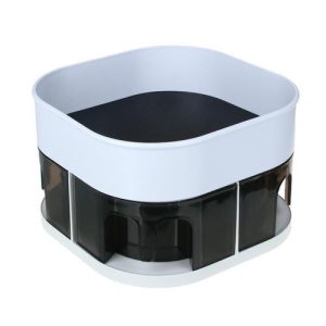 ВСЁГАЗИН Органайзер для специй, вращающийся на 360 градусов, пластик, каучук, 23х23х15см