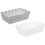 VETTA Корзинка универсальная Цветы, 29,5х19,5х9,5см, пластик, 2 цвета