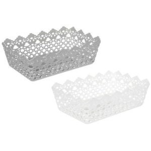 VETTA Корзинка универсальная Цветы, 29,5х19,5х9,5см, пластик, 2 цвета