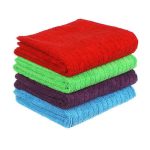 VETTA Тряпка для пола из микрофибры, Клетка, 50х70см, 220г/кв.м., 4 цвета