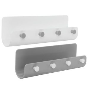 VETTA Планка с крючками, самоклеящаяся, 4 крючка, полистирол, 21,5х6,5х5 см