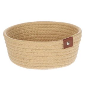 VETTA Корзина плетеная низкая, d20х8см, поликоттон