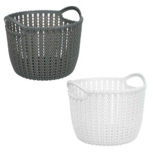 VETTA Корзина для хранения круглая Брюгге, 20x19,2x15,5 см, 2 цвета