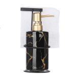 VETTA Дозатор для жидкого мыла c салфеткой Geisha, керамика черная, металл