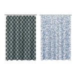 VETTA Шторка для ванной, ПЕВА, 180x200см, Маренго, 2 диз