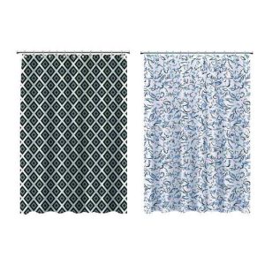 VETTA Шторка для ванной, ПЕВА, 180x200см, Маренго, 2 диз