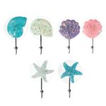 VETTA Набор крючков для полотенец 2 шт на присоске Море, пластик, 8x9см, 6 дизайнов