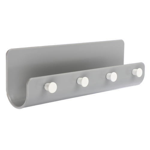 VETTA Планка с крючками, самоклеящаяся, 4 крючка, полистирол, 21,5х6,5х5 см — изображение 2