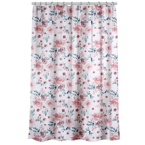 VETTA Шторка для ванной с утяжелителем, полиэстер, 180х180см, Цветы, 8