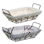 VETTA Корзина для мелочей Селеста, прямоугольная, 23х16х7см, металл, лён, полиэстер, 2 дизайна