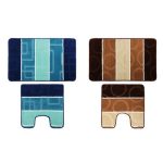 VETTA Набор ковриков для ванной и туалета Союз, полипропилен, 50x80см + 50x50см, 3 дизайна