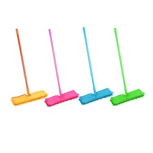 VETTA Швабра с двухсторон. насадкой эконом микрофибра 40x12см,ручка телескоп, окраш.металл, 110 см