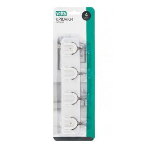 VETTA Крючки на планке, 4шт