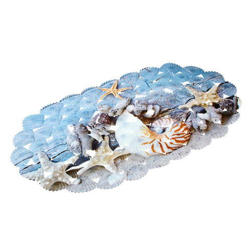 VETTA Коврик в ванну противоскользящий, ПВХ, 66x38см, Океанский прибой, 2 дизайна — изображение 2