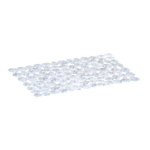 VETTA Коврик в ванну противоскользящий, ПВХ, 68x35 см, Камни, белый — изображение 2