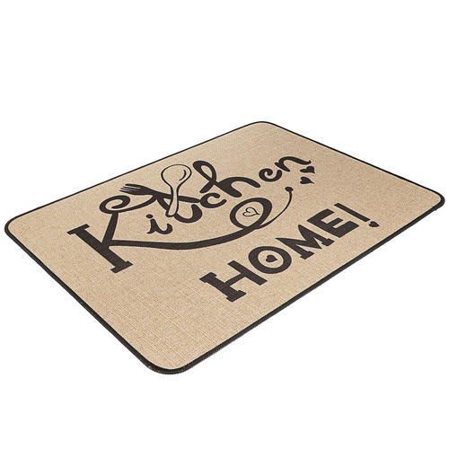 VETTA Коврик для сушки посуды, 50x38 см, искусственный лен, резина — изображение 2
