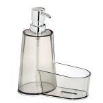 VETTA Диспенсер для моющего средства с отделением для губки, 18x8,8x19 см, пластик