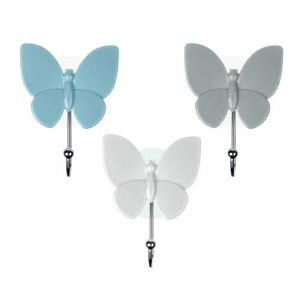 VETTA Держатель-крючок Бабочка для полотенец на присоске, ПВХ, 8x10,5см