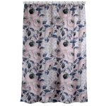 VETTA Шторка для ванной с утяжелителем, полиэстер, 180х180см, Цветы, 14