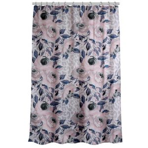 VETTA Шторка для ванной с утяжелителем, полиэстер, 180х180см, Цветы, 14