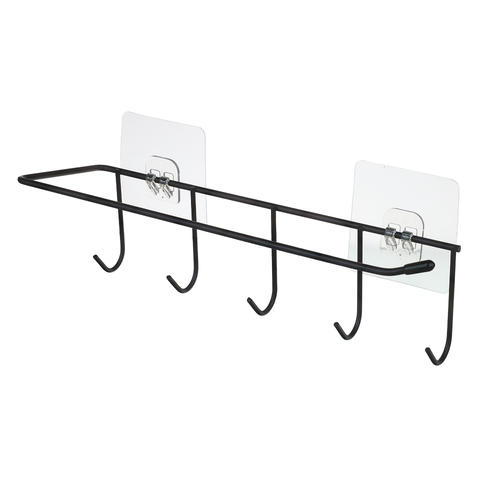 VETTA Держатель-планка с крючками для кухонной утвари, 28х7,5х8см, металл, ПВХ, 2 цвета — изображение 2