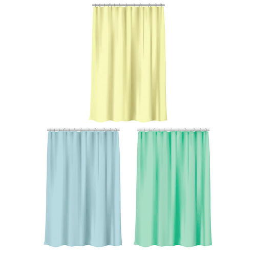 VETTA Шторка для ванной, ПЕВА, 180x180см, Яркий однотон, 3 цвета