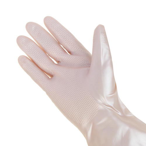 VETTA Перчатки хозяйственные, с напылением, размер L, цвет перламутр, ПВХ — изображение 2