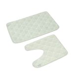 ВСЁГАЗИН Набор ковриков для ванной и туалета Симфония, микрофибра, 45x70см + 45x45см