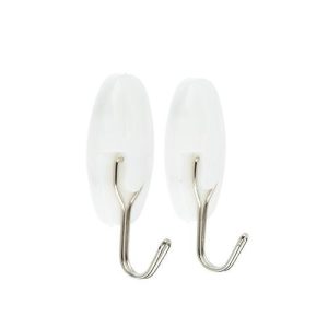 VETTA Набор крючков самоклеящихся, 2шт, до 0,5кг, пластик, металл, 2,5x5см