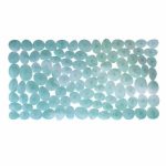 VETTA Коврик в ванну противоскользящий, ПВХ, 68x35 см, Камни, бирюзовый