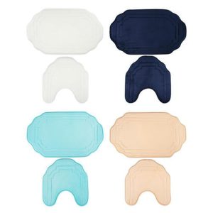 VETTA Набор ковриков 2шт для ванной и туалета, фланель, 45x75см + 45х45см, Милан, 4 цвета