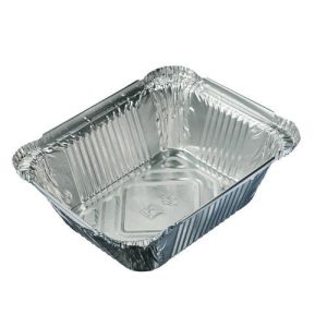 Форма для запекания, алюминиевая фольга, 15x12,4x4,4см, дно 10,7x8,1см, 490мл, L-край