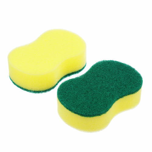 VETTA Губка бытовая с чистящим слоем 3 шт Фигурная, 7х10,5х2,5см — изображение 2