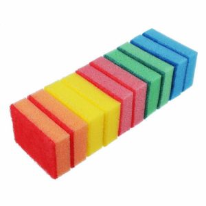 VETTA Набор губок для мытья посуды Премиум 10шт, 9х6,5х2,5см