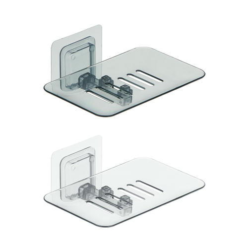 VETTA Мыльница настенная самоклеящаяся, пластик, 13 5х8, 5х3см, 2 цвета