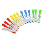 VETTA Набор прищепок 12шт с силиконовыми держателями Радуга ,пластик