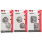 VETTA Крючки самоклеящиеся, 2шт, 4,5x4,5см, нерж.сталь 201 3 дизайна