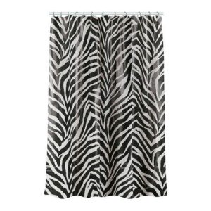 VETTA Шторка для ванной, ПЕВА, 180x180см, Африканская зебра