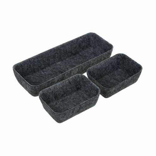 VETTA Органайзер для хранения в ящиках,3 шт,27х9х5см 1шт, 13х9х5см 2шт, полиэстер, 2 цвета — изображение 2