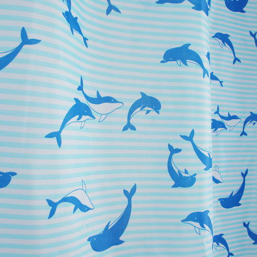 VETTA Шторка для ванной, полиэстер, 180х180см, Дельфин — изображение 2
