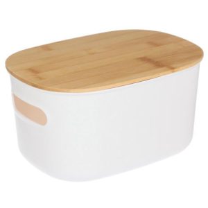 VETTA Корзина для хранения с бамбуковой крышкой Токио, 24x18x12.5см